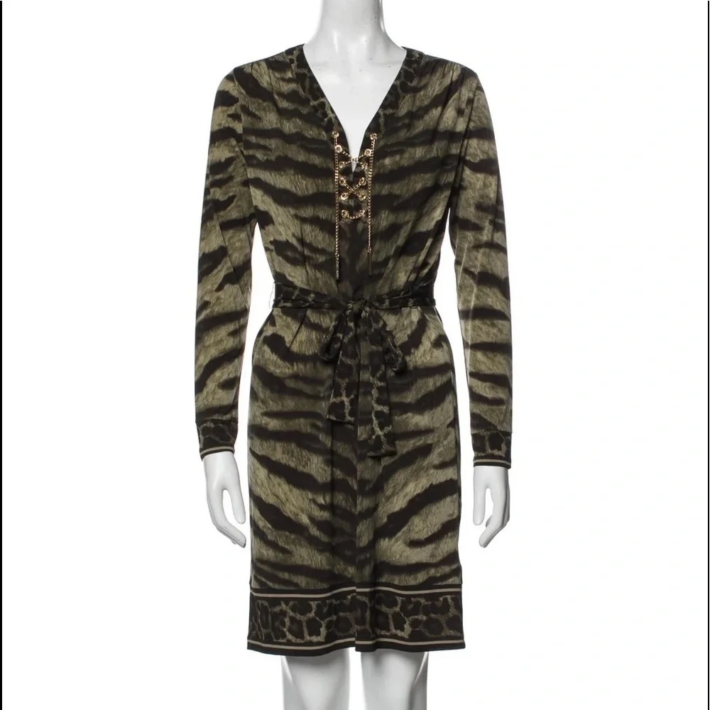 Women's Michael Kors Animal Print Mini Dress Sheath Dress